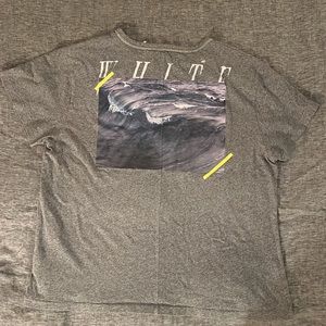 Off White White Cap Waves Grey T Shirt